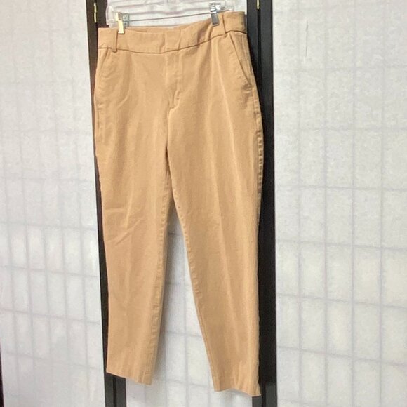 Time and Tru High Rise Stretch Straight Leg Ankle Dress Pants Slacks 12 Tan - Picture 4 of 13